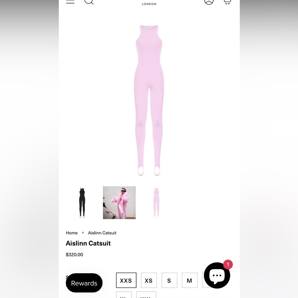 Selezza NWT Aslin Catsuit Jumpsuit One Piece Pink Size 6 Medium - Picture 2 of 9